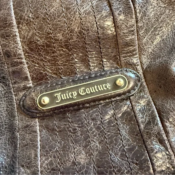 Juicy Couture Brown Leather Shoulder Bag - Picture 2 of 13